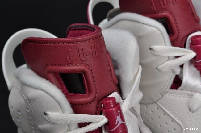 1st Kicks Maroon Jordan 6 Retro 384664-116 white Air 0724